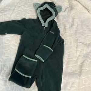 Columbia green baby bunting